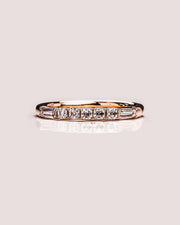 0.50 TCW Asscher & Tapper Cut Lab Grown Diamond Wedding Band Gift For Her Mapple Gems